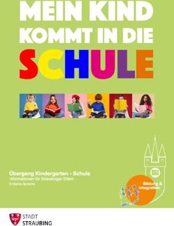 SCHULE Mein Kind kommt in die - Übergang Kindergarten - Schule - Wir sind Straubing