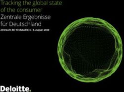 Tracking the global state of the consumer Zentrale Ergebnisse f&uuml;r Deutschland - Zeitraum der Feldstudie: 4.-8. August 2020 - Deloitte