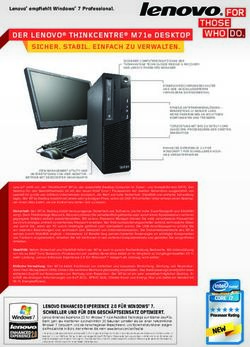 DER LENOVO THINKCENTRE M71e DESKTOP - SICHER. STABIL. EINFACH ZU VERWALTEN - Alpha38