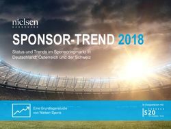 SPONSOR-TREND 2018 Status und Trends im Sponsoringmarkt in Deutschland, &Ouml;sterreich und der Schweiz