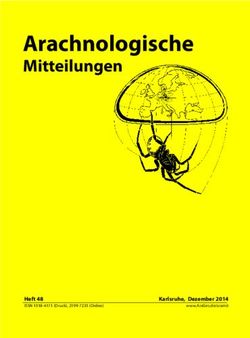 Arachnologische Mitteilungen - Heft 48 Karlsruhe, Dezember 2014 - Arachnologische Gesellschaft