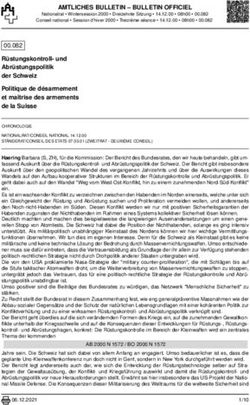 AMTLICHES BULLETIN - BULLETIN OFFICIEL - Parlament.ch