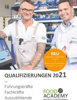 QUALIFIZIERUNGEN 20 21 - Führungskräfte Fachkräfte Auszubildende NEU - Food Academy MV