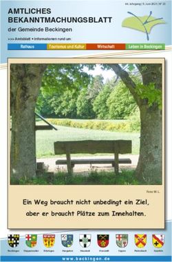 AMTLICHES BEKANNTMACHUNGSBLATT - der Gemeinde Beckingen Amtsblatt Informationen rund um