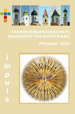 PFARREIENGEMEINSCHAFT MAUERSTET TEN-ST&Ouml;TTWANG - Pfi ngsten 2021 - Pfarreiengemeinschaft Mauerstetten Stoettwang