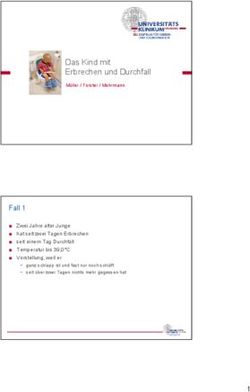 Das Kind mit Erbrechen und Durchfall