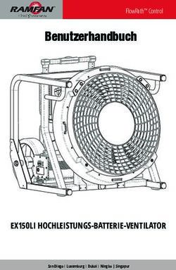 Benutzerhandbuch - EX150LI HOCHLEISTUNGS-BATTERIE-VENTILATOR - Euramco Group