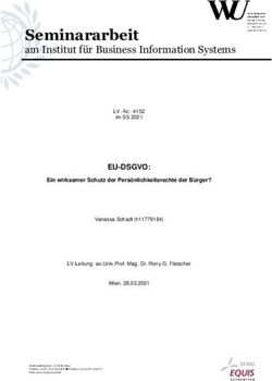 Seminararbeit am Institut für Business Information Systems - Institute for Information Systems & New Media