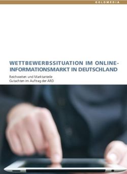 WETTBEWERBSSITUATION I M ONLINE-INFORMATIONSMARKT IN DEUTSCHLAND - Reichweiten und Marktanteile Gutachten im Auftrag der ARD - Das Erste