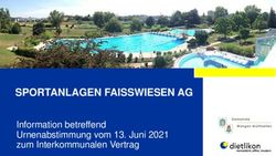 SPORTANLAGEN FAISSWIESEN AG - Information betreffend Urnenabstimmung vom 13. Juni 2021 zum Interkommunalen Vertrag - Gemeinde Dietlikon