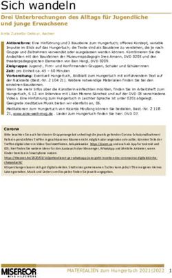 Sich wandeln Drei Unterbrechungen des Alltags für Jugendliche und junge Erwachsene