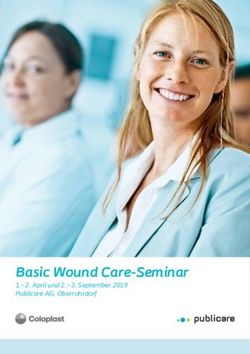 Basic Wound Care-Seminar- 2. April und 2 - 3. September 2019 Publicare AG, Oberrohrdorf