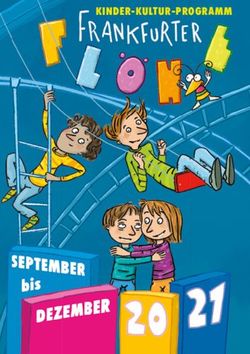 KINDER-KULTUR-PROGRAMM - Kinderkultur Frankfurt