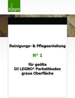 N 1 Reinigungs- & Pflegeanleitung f&uuml;r ge&ouml;lte DI LEGNO Parkettboden graue Oberfl&auml;che