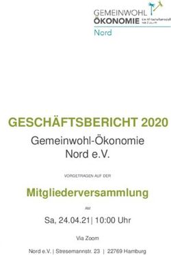 GESCHÄFTSBERICHT 2020 - Mitgliederversammlung Gemeinwohl-Ökonomie Nord e.V - Die Gemeinwohl-Ökonomie