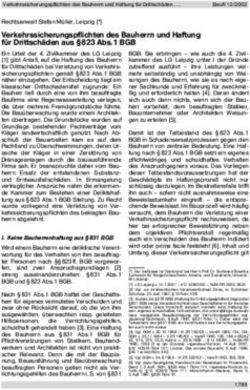 Verkehrssicherungspflichten des Bauherrn und Haftung f r Drittsch den aus 823 Abs.1 BGB