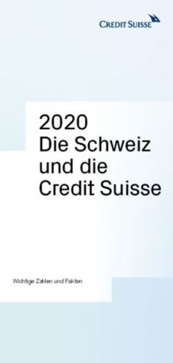 2020 Die Schweiz und die Credit Suisse