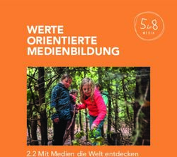 WERTE ORIENTIERTE MEDIENBILDUNG - 2.2 Mit Medien die Welt entdecken - 5to8 media