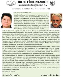 Vereinsnachrichten Nr. 95 Februar 2022 - Hilfe F&uuml;reinander