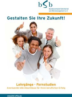 Gestalten Sie Ihre Zukunft! - Lehrg&auml;nge Fernstudien Anerkannte bSb-Abschl&uuml;sse f&uuml;r Ihren berufl ichen Erfolg - Bundesverband Sekretariat und ...
