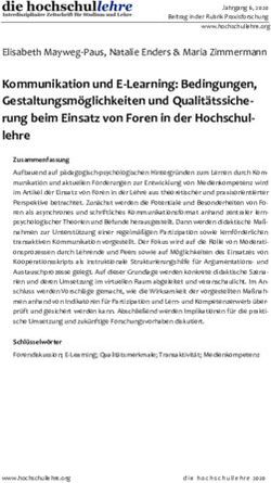 Kommunikation und E-Learning: Bedingungen, Gestaltungsm&ouml;glichkeiten und Qualit&auml;tssicherung beim Einsatz von Foren in der Hochschullehre - die ...
