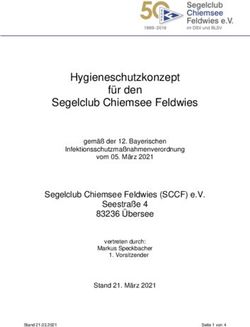 Hygieneschutzkonzept f&uuml;r den Segelclub Chiemsee Feldwies