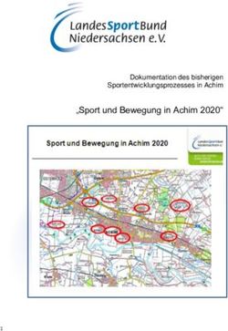 "Sport und Bewegung in Achim 2020" - Dokumentation des bisherigen Sportentwicklungsprozesses in Achim - LSB Niedersachsen