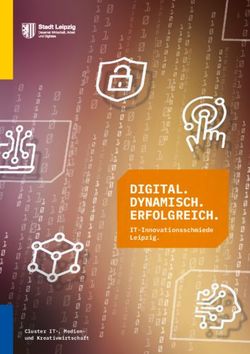 DIGITAL. DYNAMISCH. ERFOLGREICH - IT-Innovationsschmiede Leipzig. Cluster IT-, Medien- und Kreativwirtschaft - Stadt Leipzig