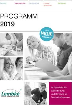 PROGRAMM 2019 VIELE NEUE - Lembke Seminare und Beratungen GmbH