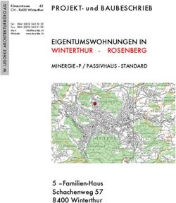 P ROJ EK T- u n d BAUBESCHRIEB - EIGENTUMSWOHNUNGEN IN WINTERTHUR - ROSENBERG