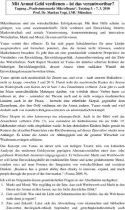 Mit Armut Geld verdienen - ist das verantwortbar?