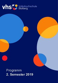 Programm 2. Semester 2019 - Volkshochschule Stolberg - VHS Stolberg