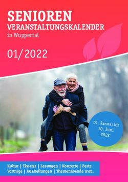 SENIOREN VERANSTALTUNGSKALENDER in Wuppertal 01/2022 - Werbeagentur Kapp