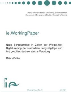 Ie.WorkingPaper - Institut für Internationale Entwicklung