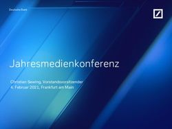 Jahresmedienkonferenz - Christian Sewing, Vorstandsvorsitzender 4. Februar 2021, Frankfurt am Main - Deutsche Bank