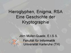 Hieroglyphen, Enigma, RSA Eine Geschichte der Kryptographie - Fakult&auml;t f&uuml;r Informatik