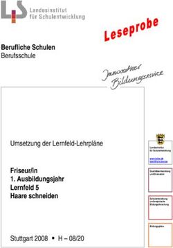 Berufliche Schulen Berufsschule - Friseur/in 1. Ausbildungsjahr Lernfeld 5 Haare schneiden