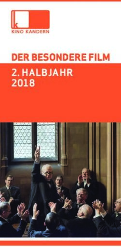 DER BESONDERE FILM 2. HALBJAHR 2018 - KINO Kandern