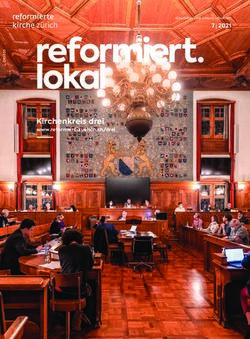 Reformiert. lokal Kirchenkreis drei - www.reformiert-zuerich.ch/drei - reformierten Kirche Z&uuml;rich