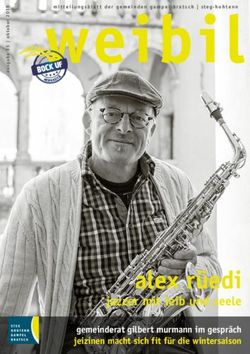 Weibil - alex r&uuml;edi jazzer mit leib und seele - Gemeinde Steg-Hohtenn