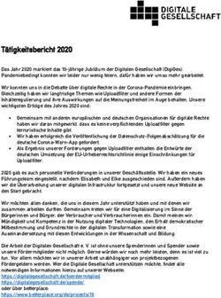 T&auml;tigkeitsbericht 2020 - Digitale Gesellschaft