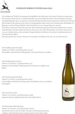 WEINLISTE HERBST/WINTER 2020/2021 - Goswin Kranz