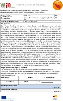Forum Grohn 16.02.2021 - Soziale Stadt Bremen
