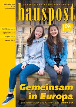 Gemeinsam in Europa - 092 SCHWERINER KUNDENMAGAZIN - hauspost.de