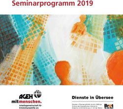 Seminarprogramm 2019 - Dienste in &Uuml;bersee - Brot f&uuml;r die Welt