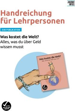 Handreichung f&uuml;r Lehrpersonen - Was kostet die Welt? Alles, was du &uuml;ber Geld wissen musst - Jugendinfo Vorarlberg