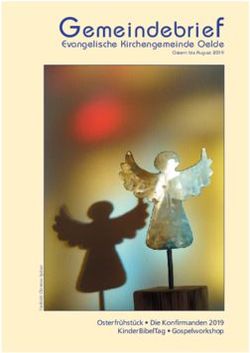 GEMEINDEBRIE F EVANGELISCHE KIRCHENGEMEINDE OELDE - OSTERFRÜHSTÜCK DIE KONFIRMANDEN 2019 KINDERBIBELTAG GOSPELWORKSHOP