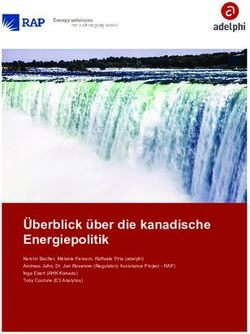 Überblick über die kanadische Energiepolitik - Kerstin Bacher, Mélanie Persem, Raffaele Piria adelphi Andreas Jahn, Dr. Jan Rosenow Regulatory ...