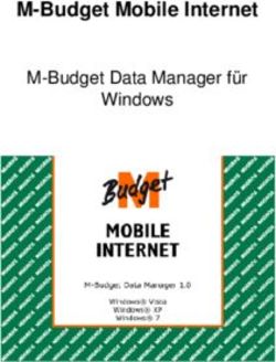 M-Budget Mobile Internet - M-Budget Data Manager für Windows