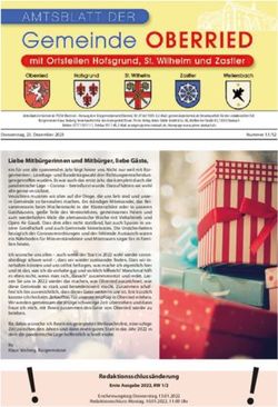 Liebe Mitbürgerinnen und Mitbürger, liebe Gäste, Gemeinde Oberried